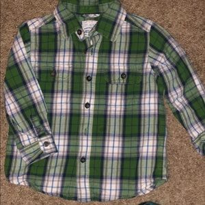 Toddler boy flannel shirt